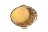 Vintage Glass & Brass Filigree Jewelry Box or Jewelry Casket