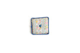 Vintage 1:12 Miniature Dollhouse Pink & Blue Floral Throw Pillow