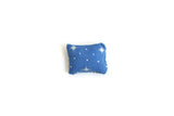 Vintage 1:12 Miniature Dollhouse Blue & White Star Print Throw Pillow