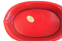 Vintage 1:12 Miniature Dollhouse Red Metal Wash Tub or Wash Basin