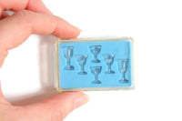 New Vintage 1:12 Miniature Dollhouse Chrysnbon Set of Wine Glasses