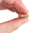 Vintage 1:12 Miniature Dollhouse Gold Crochet Purse or Handbag