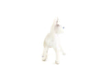 Vintage 1:12 Miniature Dollhouse Gray Pet Cat Figurine