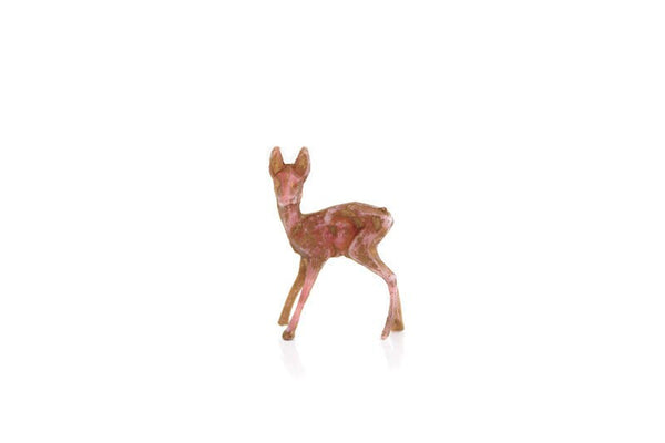 Vintage Tiny Plastic Fawn Deer Figurine