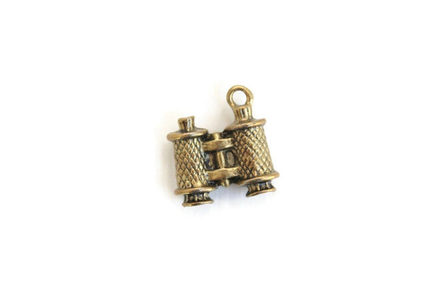 Vintage Gold Binocular Charm or Pendant