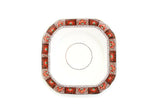 Vintage Duchess China White & Orange Floral Saucer or Ring Dish