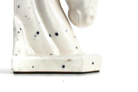 Vintage White Speckled Ceramic Horse Head Bookend