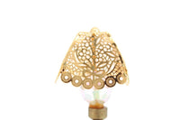 Vintage 1:12 Miniature Dollhouse Brass Table Lamp