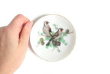 Vintage Gray Bird Porcelain Saucer or Ring Dish