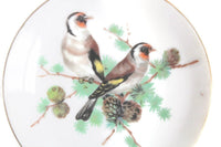 Vintage Gray Bird Porcelain Saucer or Ring Dish