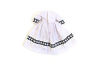 Vintage 1:12 Miniature Dollhouse Black & White Dress