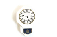 Vintage 1:12 Miniature Dollhouse White Wall Clock