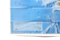 Vintage 1995 National Geographic Double-Sided Wall Map of Hawaii, USA