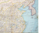 Vintage 1964 National Geographic One-Sided Wall Map of China