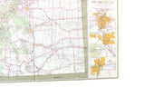 Vintage 1964 Double-Sided Wall Map of Colorado, USA