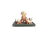 Vintage Set of 3 Dog & Puppy Figurines