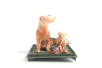 Vintage Set of 3 Dog & Puppy Figurines