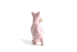 Vintage Pink Porcelain Collie Dog Figurine