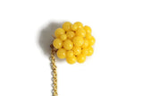 Yellow Beaded Sweater Clips