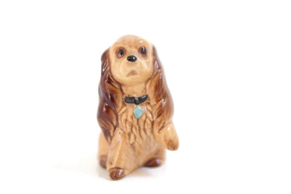 Vintage Hagen-Renaker Porcelain Bone China Cocker Spaniel Dog Figurine