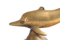 Vintage Brass Dolphin Figurine