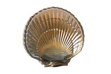 Vintage Brass Seashell Serving Tray or Trinket Dish