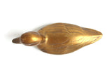 Vintage Brass Duck Figurine