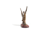 Vintage Wood & Brass Duck Figurine