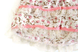 Vintage 1:12 Miniature Dollhouse Pink Floral Dress