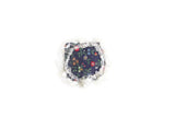 Vintage Blue Lace Floral 1:12 Miniature Dollhouse Throw Pillow
