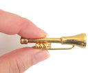 Vintage Brass 1:12 Miniature Dollhouse Trumpet