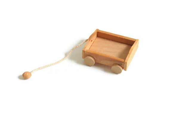 Vintage 1:12 Miniature Dollhouse Wagon Pull Toy