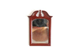 Vintage 1:12 Miniature Dollhouse Wooden Wall Mirror