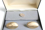 Vintage Gold Cuff Link & Tie Pin Set