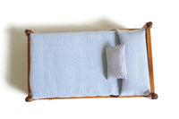Vintage 1:12 Miniature Dollhouse Wooden Trundle Bed