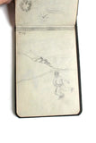 Vintage 1936 Flip-Up Child's Notebook with Sketches & Writing