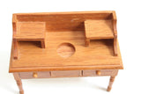 Vintage 1:12 Miniature Dollhouse Wooden Wash Basin Stand or Dry Sink