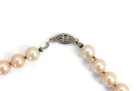 Vintage Off White Ivory Pearl Bead Necklace