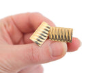 Vintage Gold Striped Cuff Links