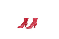 Vintage 1:12 Miniature Dollhouse Red Ladies' Boots