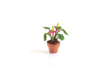 Vintage 1:12 Miniature Dollhouse Anthurium Potted Plant