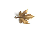 Vintage Gold Maple Leaf Brooch