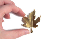 Vintage Gold Maple Leaf Brooch