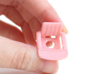 Vintage Half Scale Pink Plastic 1:24 Miniature Dollhouse Potty Chair