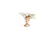 Vintage Petite Princess Dollhouse Miniature Vase & Flowers