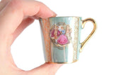 Vintage Blue & Gold Fragonard Porcelain Demitasse Teacup