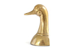 Vintage Brass Duck or Goose Bookend