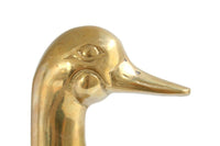 Vintage Brass Duck or Goose Bookend