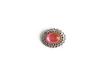 Vintage Pink & Silver Brooch