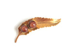 Vintage Gold & Bronze Leaf Brooch